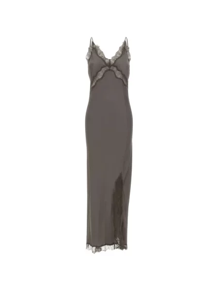 Rochie maxi Herskind din dantelă gri
