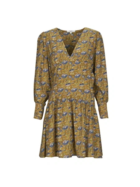 Rochie din denim Pepe Jeans de costum albastru