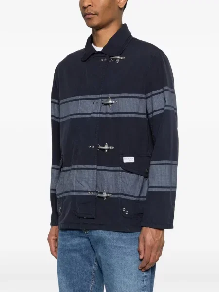 Prugasti kaput Fay plava