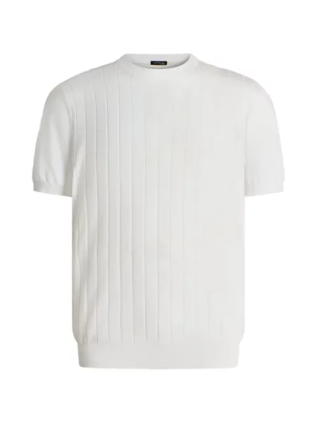 Scurt tricou Kiton alb