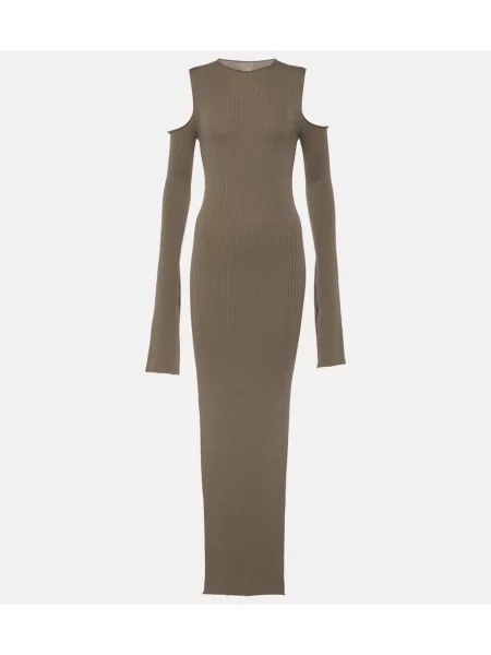 Rochie maxi Rick Owens de lână de costum