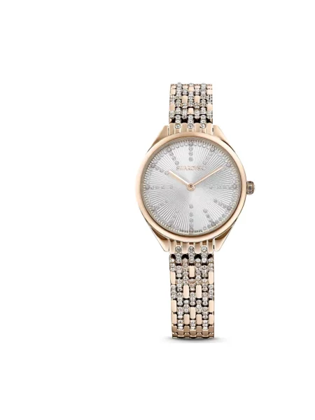 Swarovski Zegarek srebrny żółty