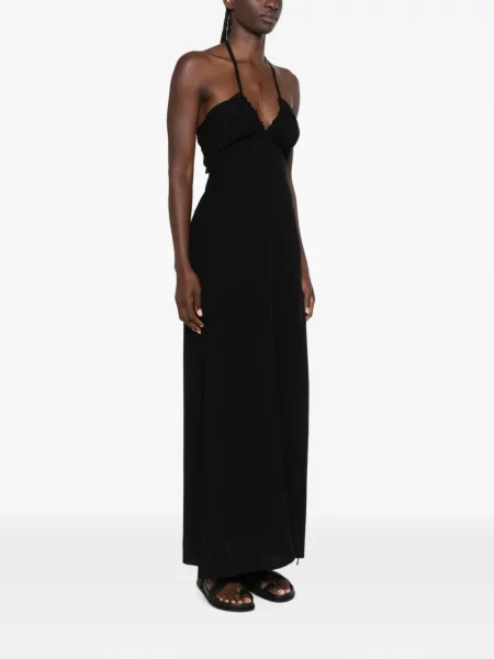 Rochie maxi Moutaki cu volane negru