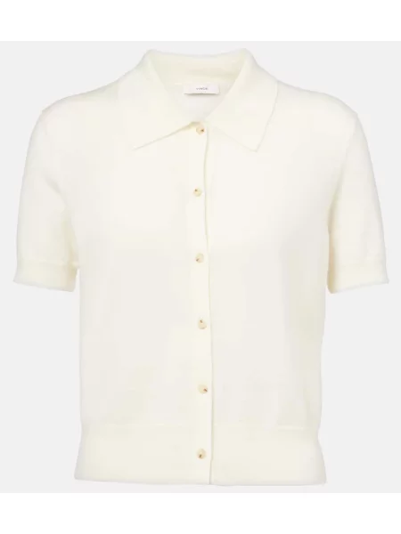 Pulover Vince de lână alb