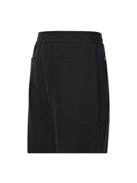 Dzianinowe joggery Emporio Armani czarne
