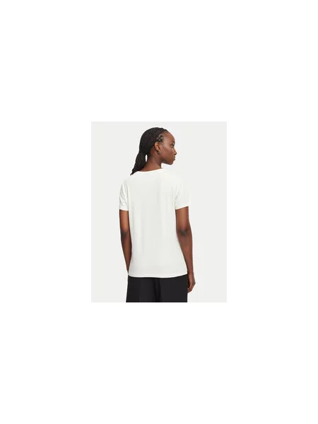 BOSS T-shirt Krem Slim Fit