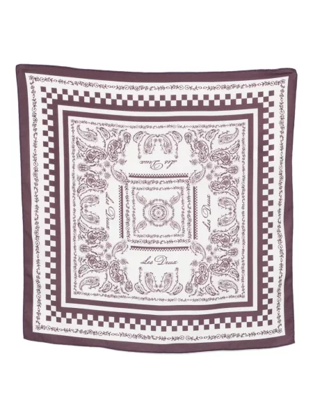Fular Les Deux cu model paisley