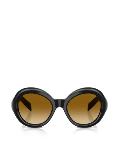 Ochelari de soare rotunzi Prada Eyewear negru