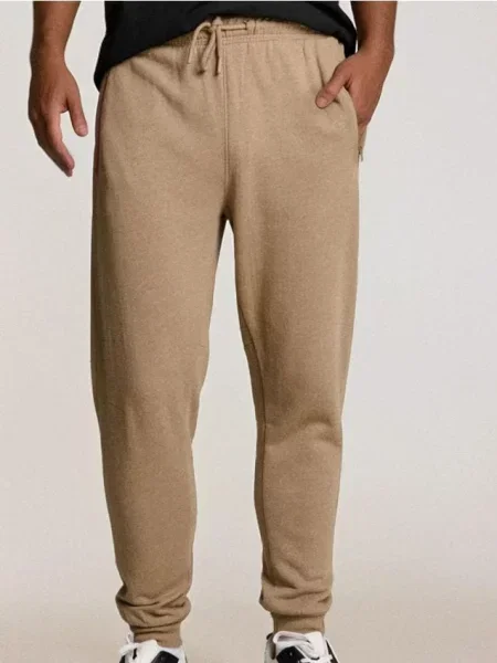 Sinsay Spodnie dresowe brązowy