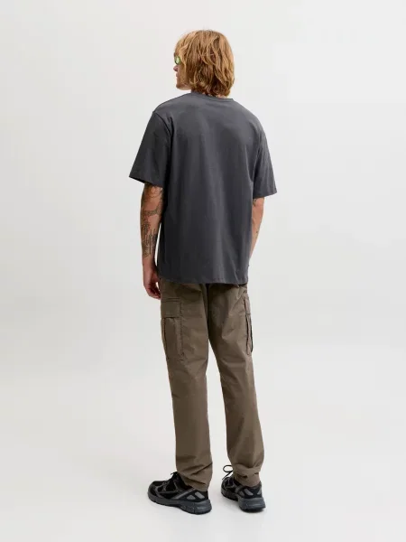 JACK & JONES Tričko JJEARCHIVE tmavosivá
