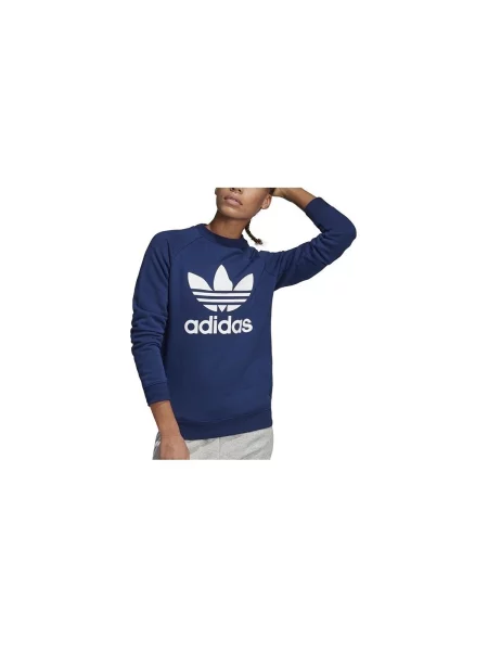 Hanorac crewneck Adidas alb