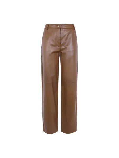 Spodnie Max Mara Studio brązowe