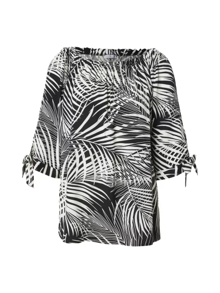 Hailys Bluză negru alb