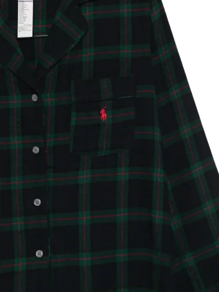 Pledinės kelnės Polo Ralph Lauren ruoželis su užsegama apykakle mėlyna