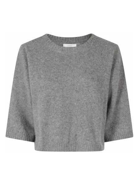 Sweter Loulou De Saison wełniany szary