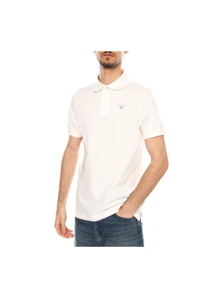 Koszulka polo Barbour biała