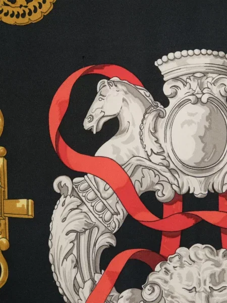 Šál Hermès Pre-owned černý