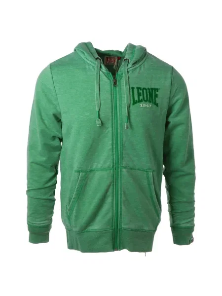 Суичър с качулка Leone 1947 с качулка зелено