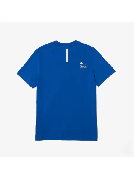 Lacoste Koszulka Regular Fit Z Nadrukiem Piqué