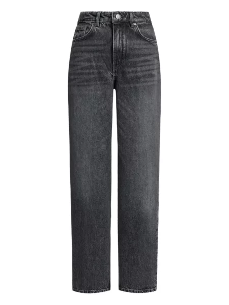 Proste jeansy 12 Storeez z wysoką talią szare