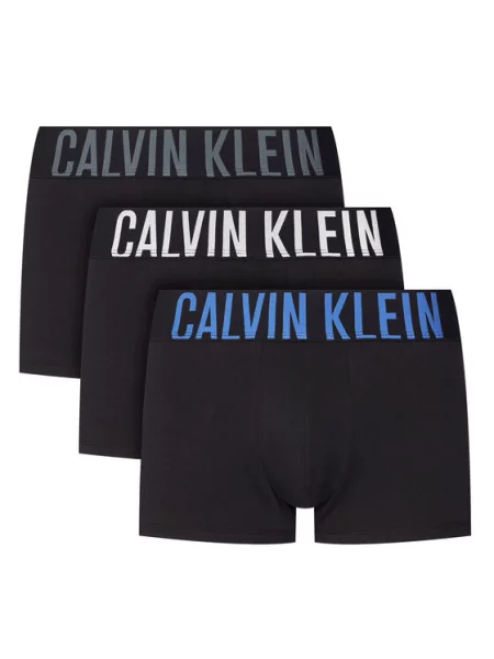 Боксери Calvin Klein Trunk 3 pairs black bodies/turbulence/white/iridescent білі