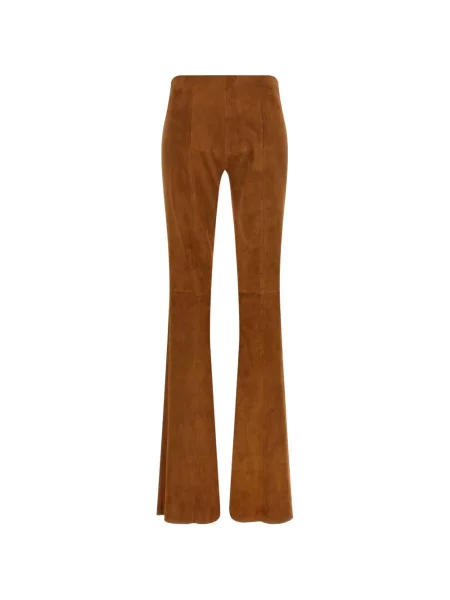Pantaloni Stouls evazate maro
