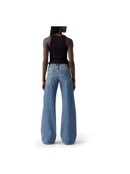 Szerokie jeansy Levi's niebieskie