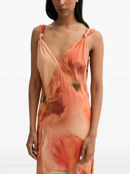 Rochie maxi Never Fully Dressed portocaliu