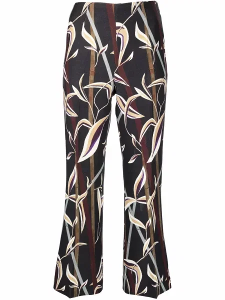 Zkrácené kalhoty Christian Dior Pre-owned s potiskem černé