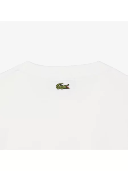 Lacoste Koszulka Z Długim Rękawem biała
