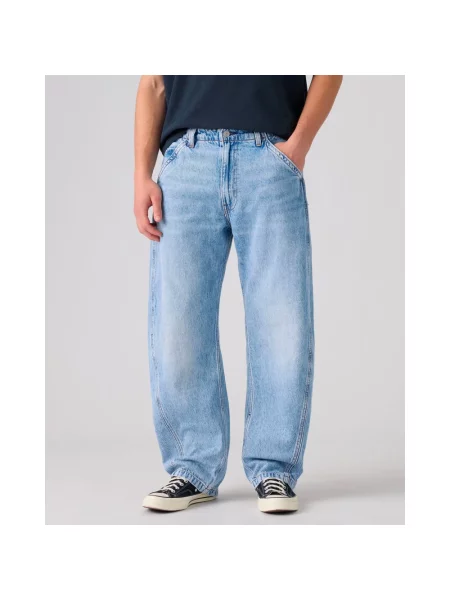 Szerokie jeansy Levi's niebieskie