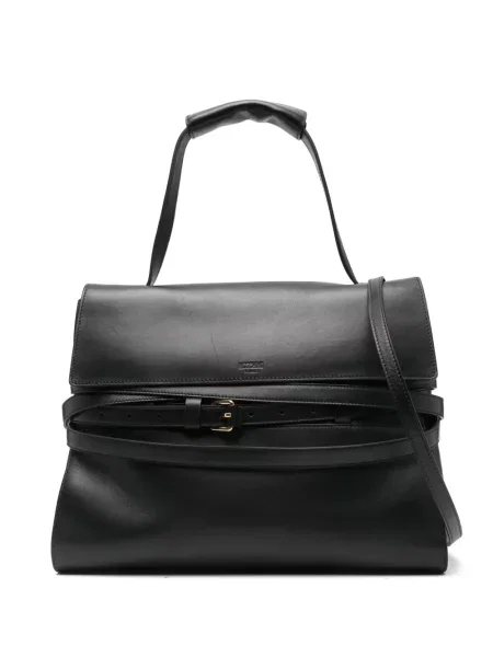 Geantă shopper Moschino cu legături negru