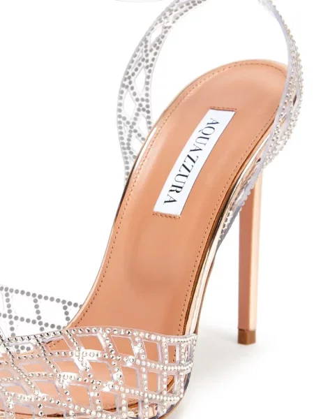 Sandale Aquazzura argintiu
