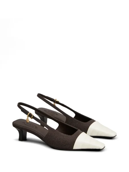Pantofi cu toc Tod's slingback maro