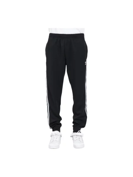 Spodnie dresowe o kroju regular fit z wyhaftowanym logo Adidas Originals czarne