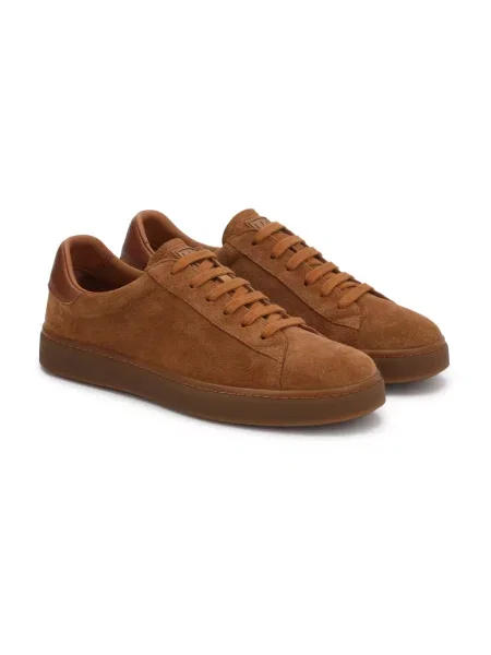 Sneakersy Kazar skórzane brązowe