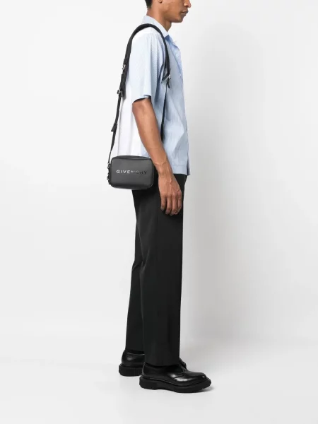 Geantă crossbody Givenchy din piele cu imagine negru