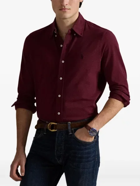 Chiloți Polo Ralph Lauren din țesătură twill cu autograf cu glugă albastru