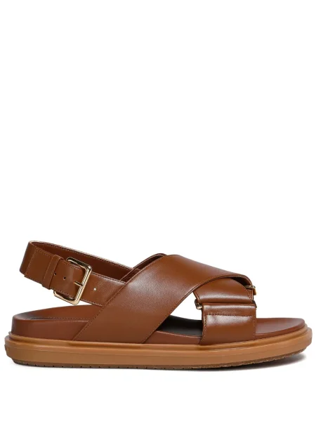 Sandale Marni din piele maro