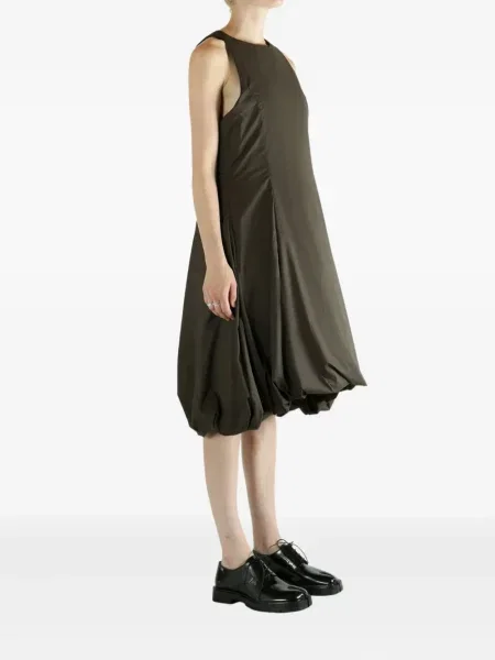 Rochie midi Amomento până la genunchi de costum maro