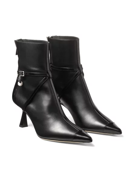 Botki Jimmy Choo skórzane czarne