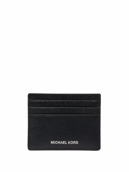Portofel Michael Michael Kors din piele cu imagine negru
