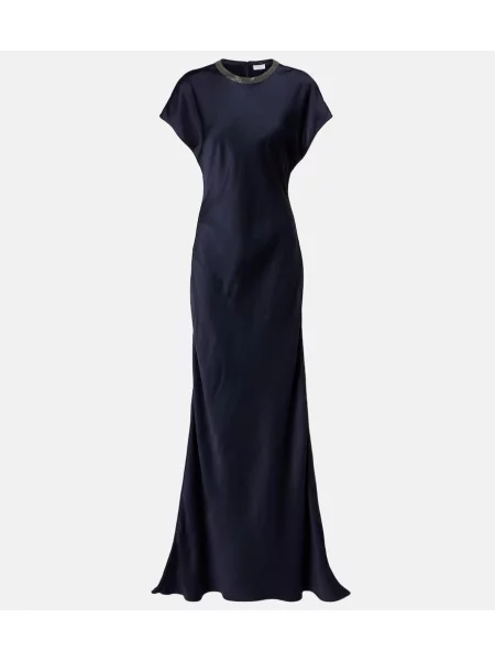 Rochie de cocktail Brunello Cucinelli de costum albastru