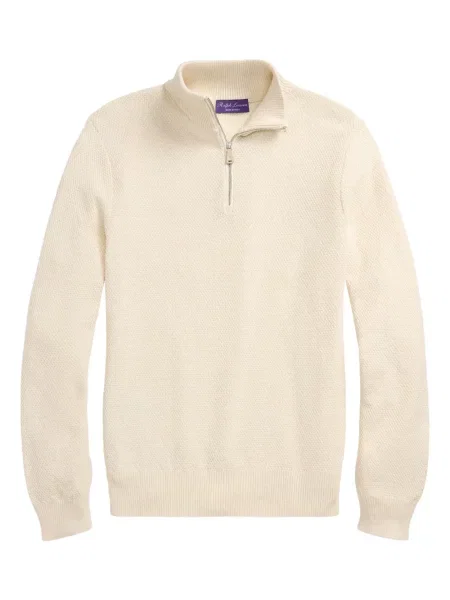Pulover Ralph Lauren Purple Label de mătase violet