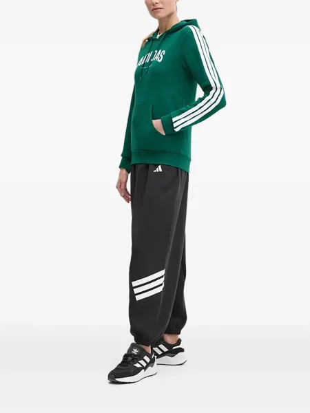 Ριγέ τρέξιμο μπλούζα Adidas από διχτυωτό κόκκινο