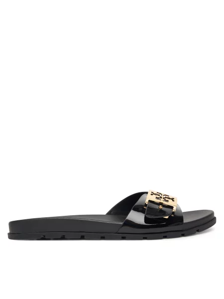 Papuci Tory Burch cu cataramă negru