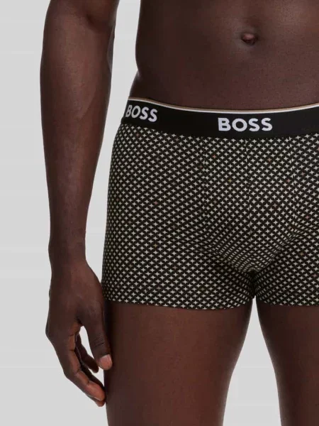 BOSS bokserki z Trunk 3P Power Desig beżowe