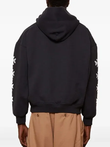 Hanorac cu glugă Rhude cu imagine negru