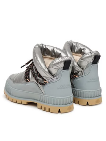 Palladium Škornji za sneg Pallashock Nyl Hiver Srebrna