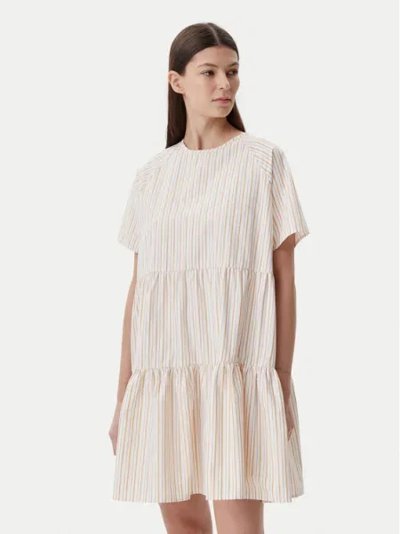 Rochie Loretta mini oversize alb